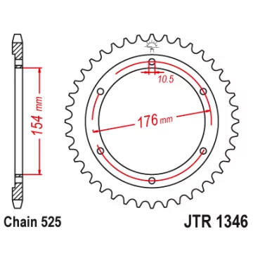 JT ZĘBATKA TYLNA 4679 44...