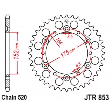 JT ZĘBATKA TYLNA 856 43...