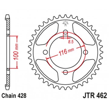 JT ROAD JTR462 49 KX 80...