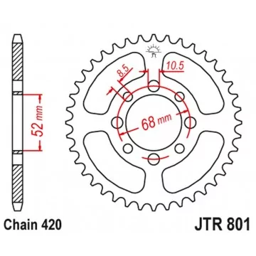 JT ZĘBATKA TYLNA 801 26...