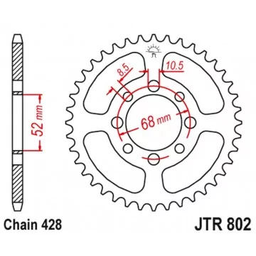 JT ZĘBATKA TYLNA 802 32...