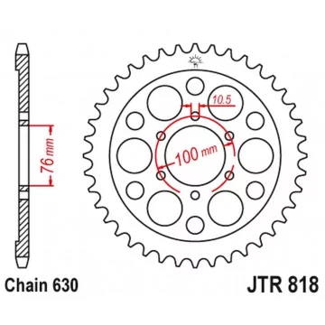 JT ZĘBATKA TYLNA 818 40...