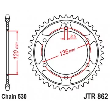 JT ZĘBATKA TYLNA 864 46...