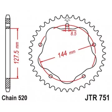 JT STEEL 4320M 42 ALUMINIAL...