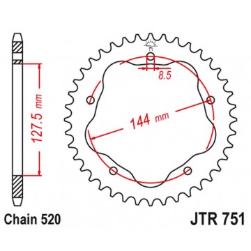 JT STEEL 4320M 43 ALUMINIAL...