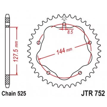 JT ZĘBATKA TYLNA 4320 36...