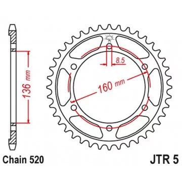 JT ZĘBATKA TYLNA 3552 47...