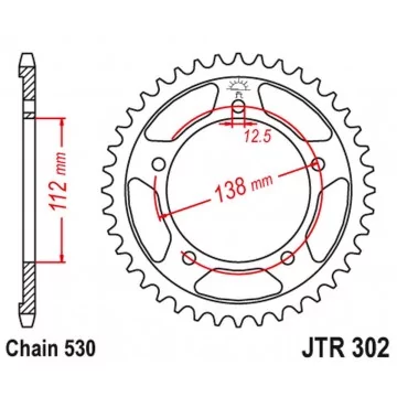 JT ZĘBATKA TYLNA 408 40...