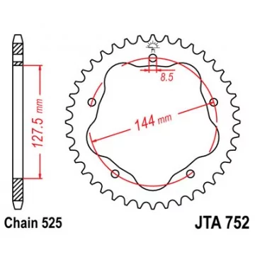 JT ZĘBATKA TYLNA 4320 39...