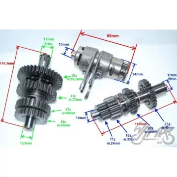 SKRZYNIA BIEGÓW KPL SILNIK...