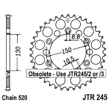 JT ZĘBATKA TYLNA 270 44...