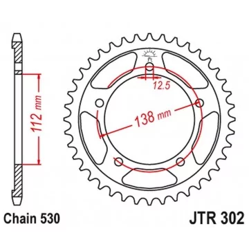 JT ZĘBATKA TYLNA 408 43...