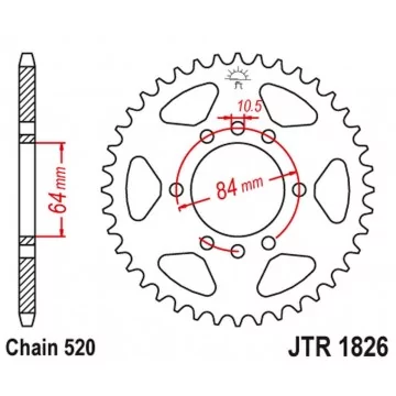 JT ZĘBATKA TYLNA 4302 46...