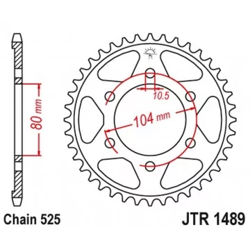 JT ZĘBATKA TYLNA 4357 47...