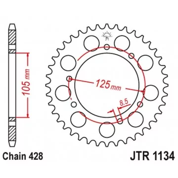 JT STEEL 4413 50 YAMAHA XT...