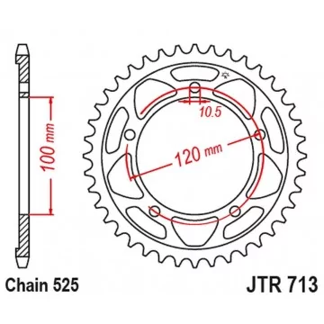 JT ZĘBATKA TYLNA 4447 41...