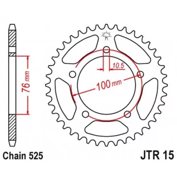 JT ZĘBATKA TYLNA 4456 42...