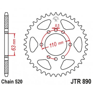 JT STEEL 4675 42 KTM 200...