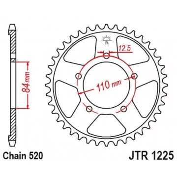 JT ZĘBATKA TYLNA 4734 36...