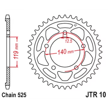 JT ZĘBATKA TYLNA 4671 45...