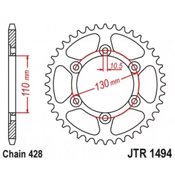 JT ZĘBATKA TYLNA 1494 56...