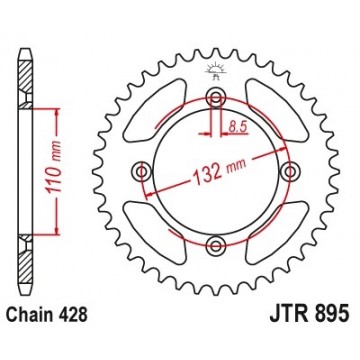 JT ZĘBATKA TYLNA 4486 49...