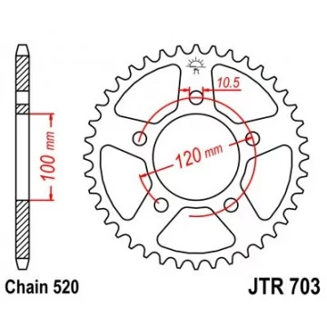 JT ZĘBATKA TYLNA 703 41...