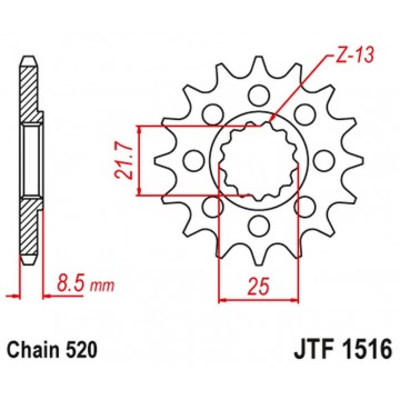 HORNARY JT 2179 16 CAWASAKI...