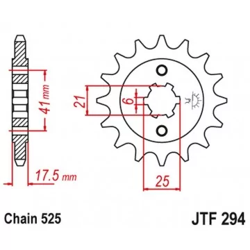 JT ZĘBATKA PRZEDNIA 284 14...