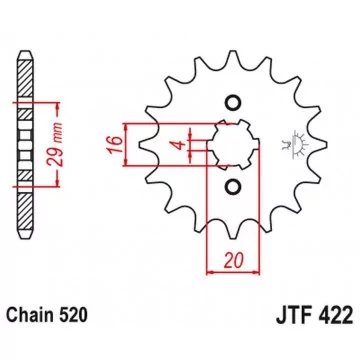 JT ZĘBATKA PRZEDNIA 514 14...