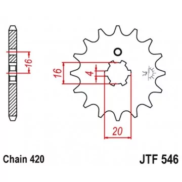 JT ZĘBATKA PRZEDNIA 560 16...