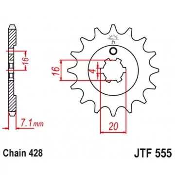 JT ZĘBATKA PRZEDNIA 555 13...