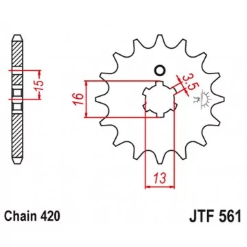 JT ZĘBATKA PRZEDNIA 415 14...