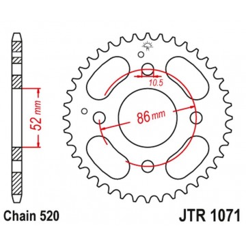 JT STEEL 4621 31 KYMCO...