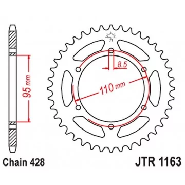 JT ZĘBATKA TYLNA 486 45...