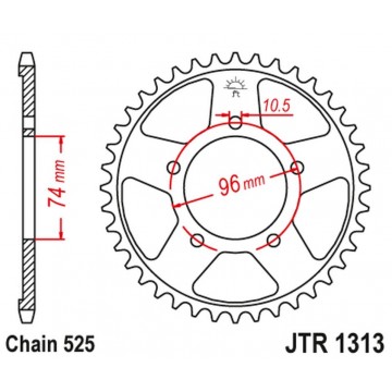 JT STEEL 4343 42 HONDA CBR...