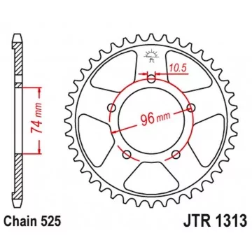 JT ZĘBATKA TYLNA 4343 42...