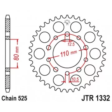 JT ZĘBATKA TYLNA 4350 45...