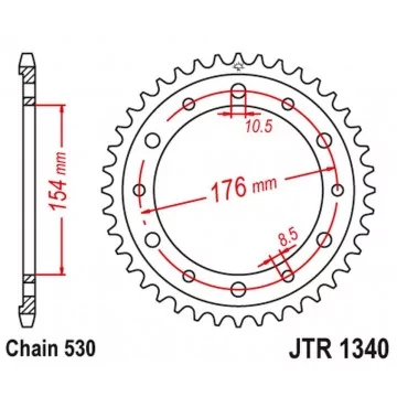 JT ZĘBATKA TYLNA 4434 44...