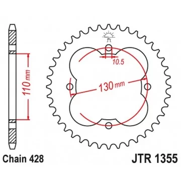 JT ZĘBATKA TYLNA 4355 48...