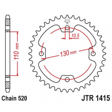 JT ZĘBATKA TYLNA 4303 38...