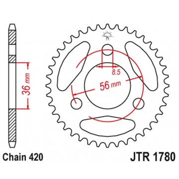 JT ROAD KDX 50 '03-06',...