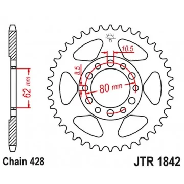 ZĘBATKA TYLNA 842 37 YAMAHA...