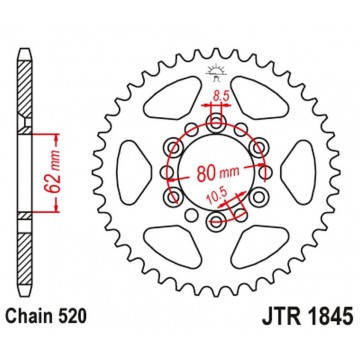 JT ZĘBATKA TYLNA 4324 37...