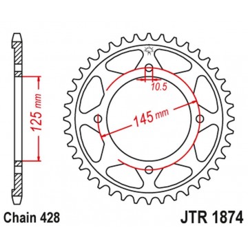 JT STEEL 4482 56 YAMAHA XVS...