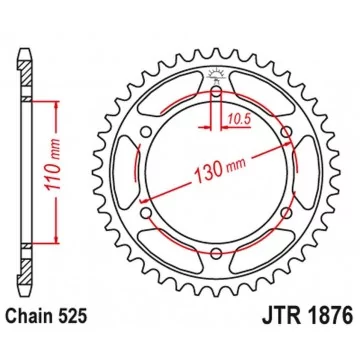 JT ZĘBATKA TYLNA 4385 43...