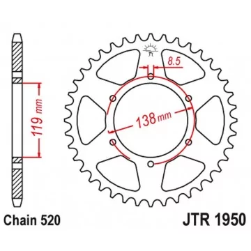 JT ZĘBATKA TYLNA 213 48...