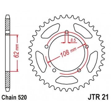 JT STEEL 3557 40 APRILIA...