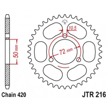 JT ZĘBATKA TYLNA 251 36...