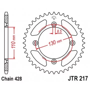 JT ZĘBATKA TYLNA 249 50...